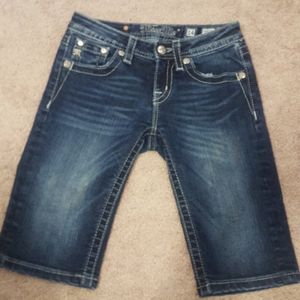 Miss Me Bermuda jean shorts, girl's size 14
